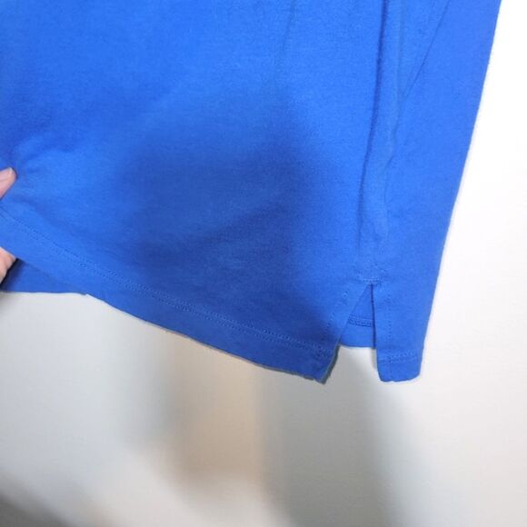 Lauren Ralph Lauren Blue Peasant Top 1X - Picture 4 of 11